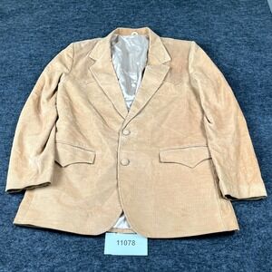 Vintage Sheplers‎ American Original Western Corduroy Blazer Jacket Mens 42 Beige